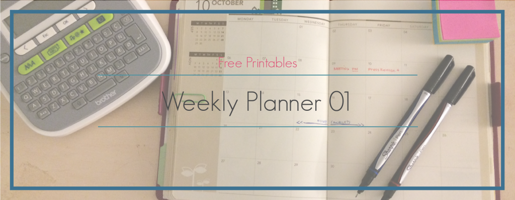 TaftAve || Free Printable: Weekly Planner