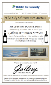 Lily Schreyer Art Auction poster