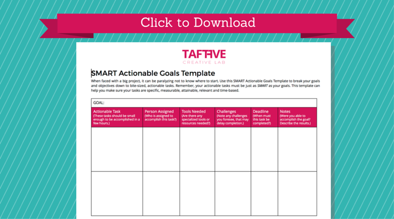 TaftAve Creative Lab: Download SMART Goal Setting Worksheet